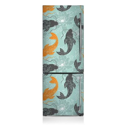 Magnetic refrigerator cover Chinese carp