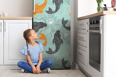 Magnetic refrigerator cover Chinese carp