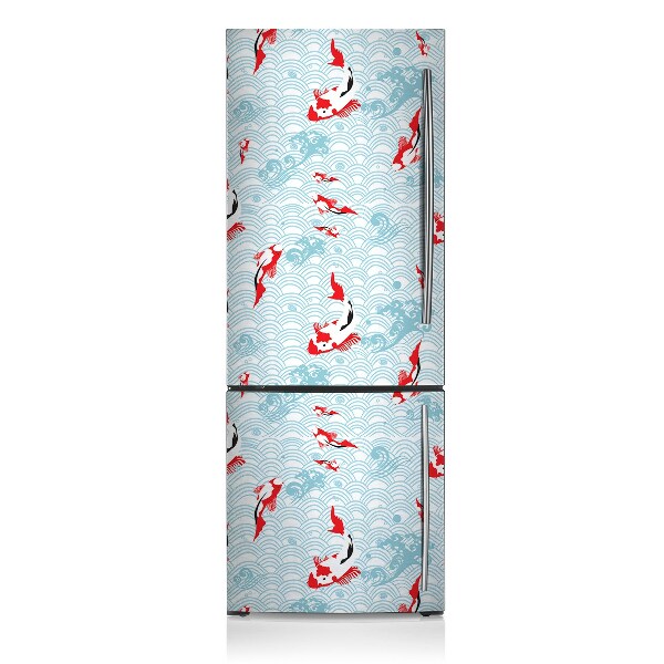 Magnetic refrigerator cover Carp koi