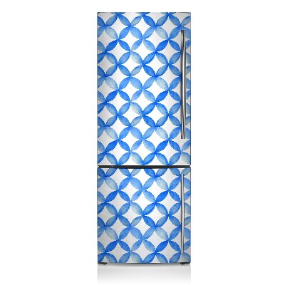 Magnetic refrigerator cover Blue wheels