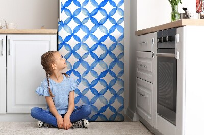 Magnetic refrigerator cover Blue wheels