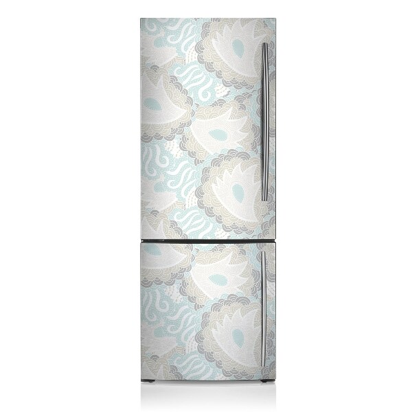 Decoration refrigerator cover Pastel flowers