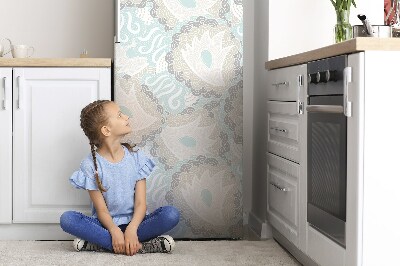 Decoration refrigerator cover Pastel flowers