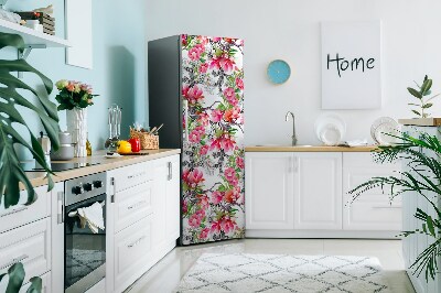 Magnetic refrigerator cover Watercolor flowers