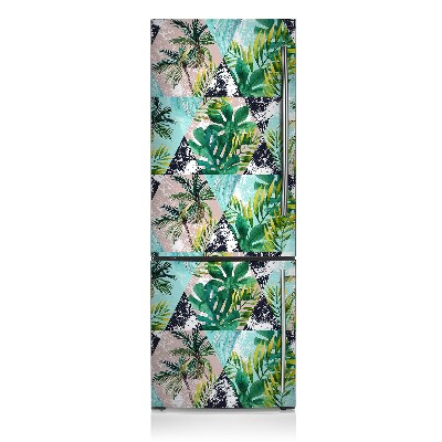 Magnetic refrigerator cover Palm tree