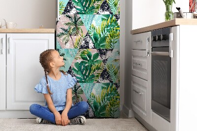 Magnetic refrigerator cover Palm tree