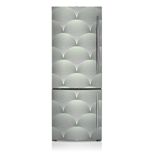 Magnetic refrigerator cover Semicircular pattern