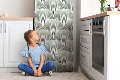 Magnetic refrigerator cover Semicircular pattern