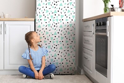 Magnetic refrigerator cover Retro pattern