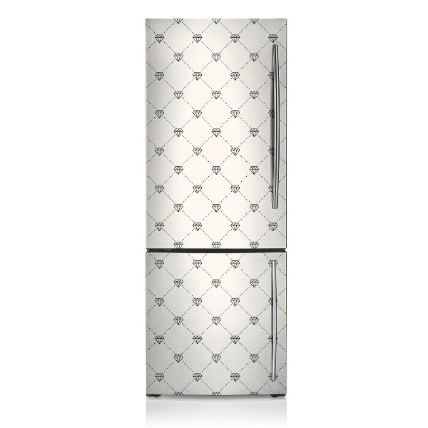 Magnetic refrigerator cover Pattern in diamonds