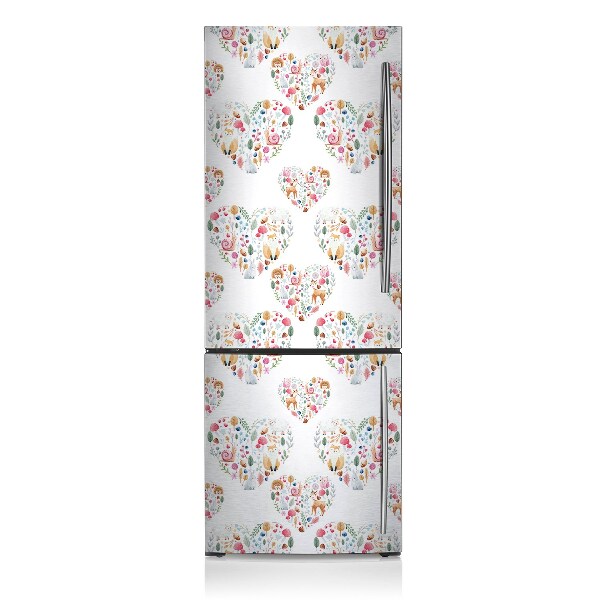 Decoration refrigerator cover Forest hearts