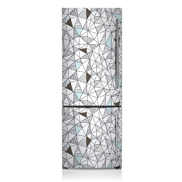 Magnetic refrigerator cover Geometric pattern