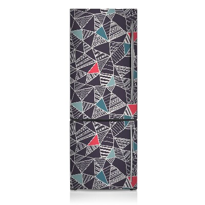 Magnetic refrigerator cover Doodle pattern