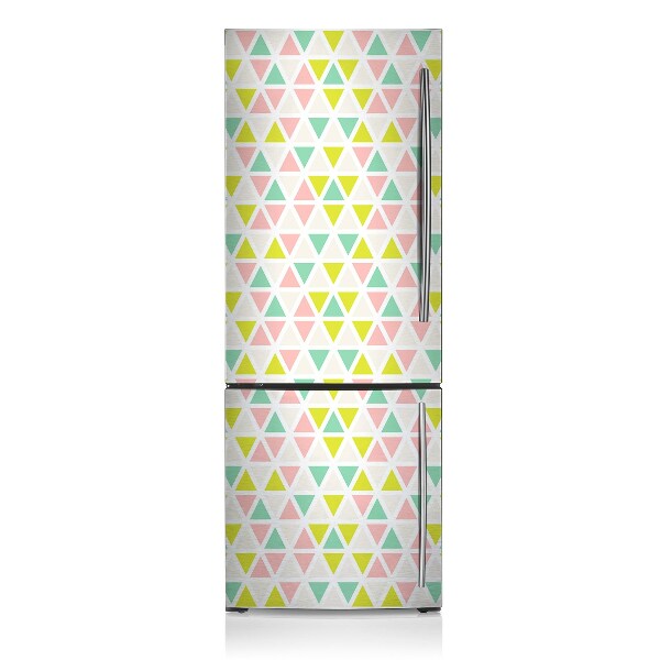 Decoration refrigerator cover Colorful triangles