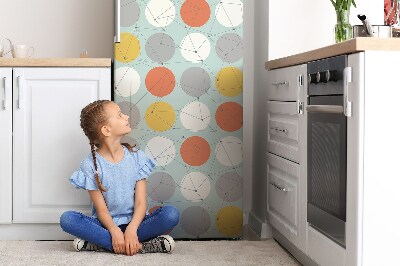 Magnetic refrigerator cover Geometric pattern