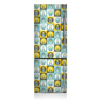 Magnetic refrigerator cover Floral pattern