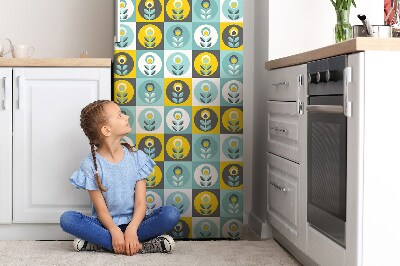 Magnetic refrigerator cover Floral pattern