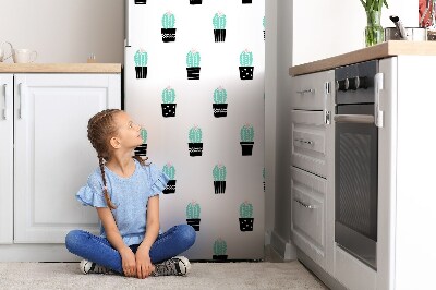 Magnetic refrigerator cover Cacti