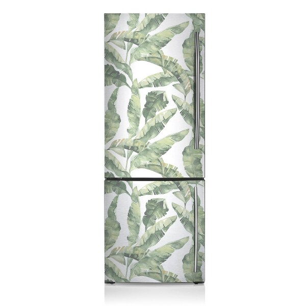 Magnetic refrigerator cover Banana leaves