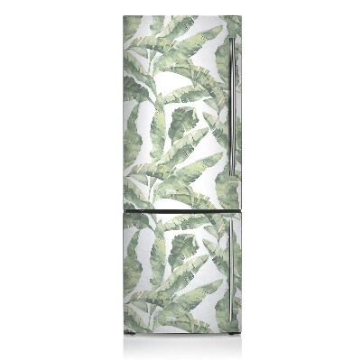 Magnetic refrigerator cover Banana leaves