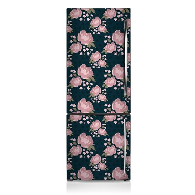 Decoration refrigerator cover Pink flowers