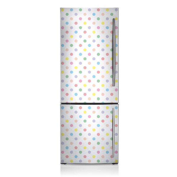 Magnetic refrigerator cover Colorful dots