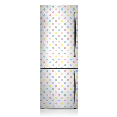 Magnetic refrigerator cover Colorful dots