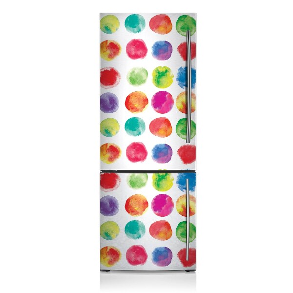 Magnetic refrigerator cover Painted dots