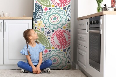 Decoration refrigerator cover Colorful flowers