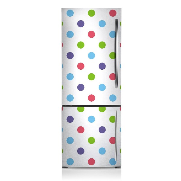 Magnetic refrigerator cover Colorful dots