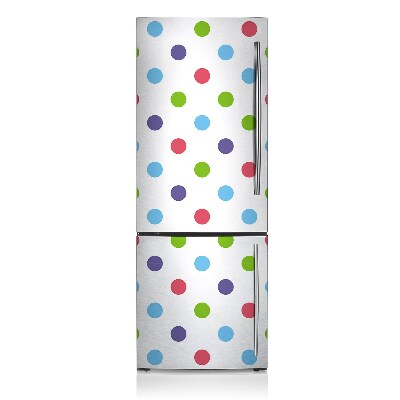 Magnetic refrigerator cover Colorful dots