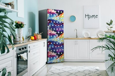 Magnetic refrigerator cover Space triangles