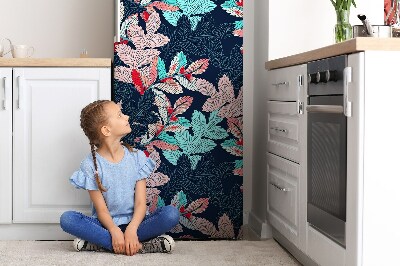 Magnetic refrigerator cover Leaf pattern