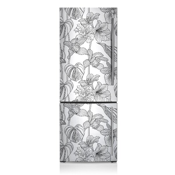 Magnetic refrigerator cover Flower tears line