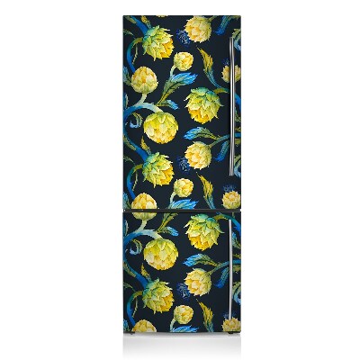 Decoration refrigerator cover Artichoke flowers