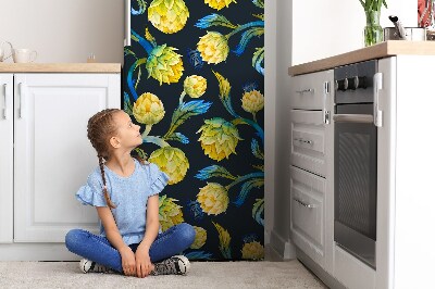 Decoration refrigerator cover Artichoke flowers