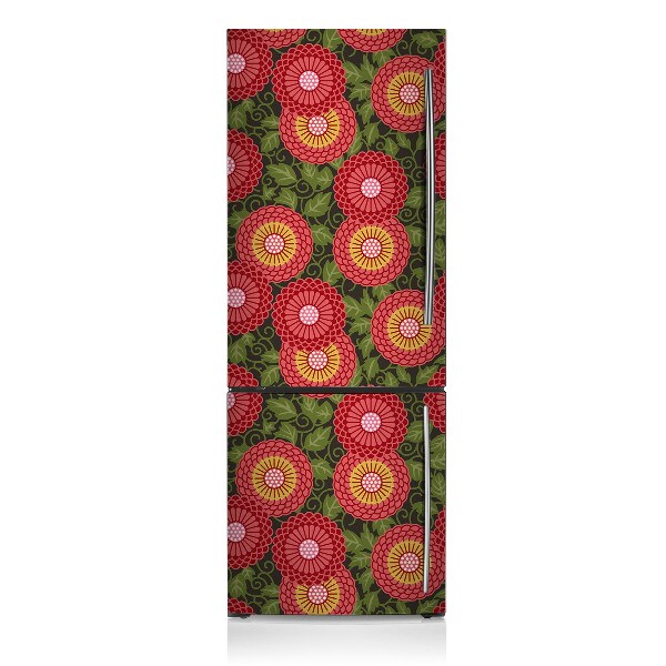 Decoration refrigerator cover Geometric flower