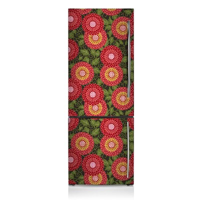 Decoration refrigerator cover Geometric flower