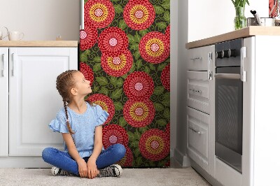 Decoration refrigerator cover Geometric flower