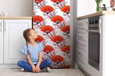 Decoration refrigerator cover Japanese fan