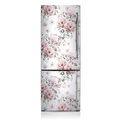 Decoration refrigerator cover Flowers a delicate pattern