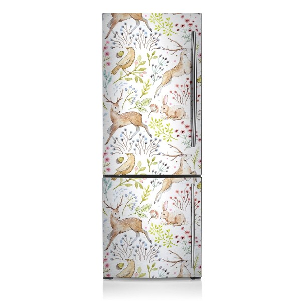 Decoration refrigerator cover Forest animals