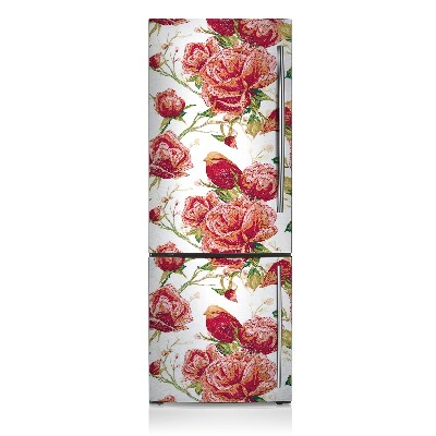 Decoration refrigerator cover Red birds