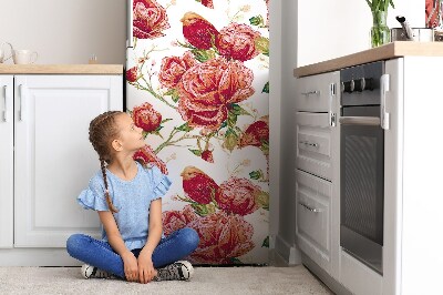 Decoration refrigerator cover Red birds