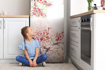 Magnetic refrigerator cover Cherry blossoms