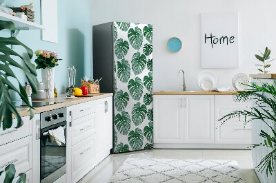 Magnetic refrigerator cover Monster leaves