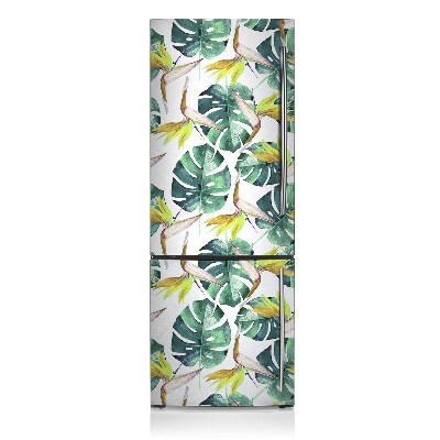 Decoration refrigerator cover Exotic leaves