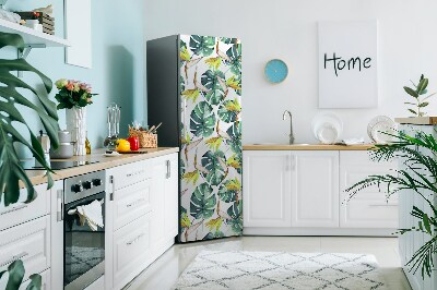 Decoration refrigerator cover Exotic leaves