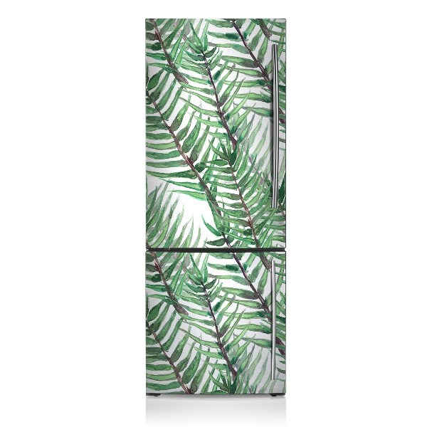 Magnetic refrigerator cover Palm leaves