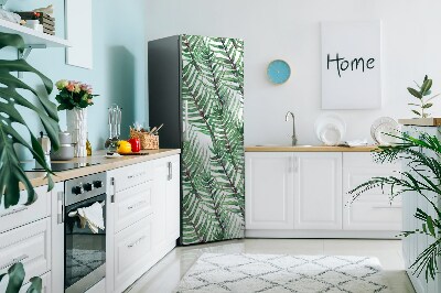 Magnetic refrigerator cover Palm leaves